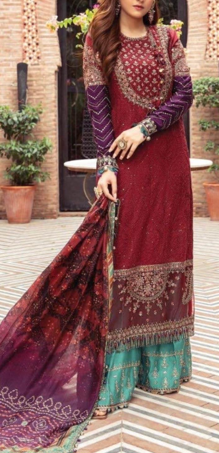 Beautiful NEW 3 pcs pakistani suit